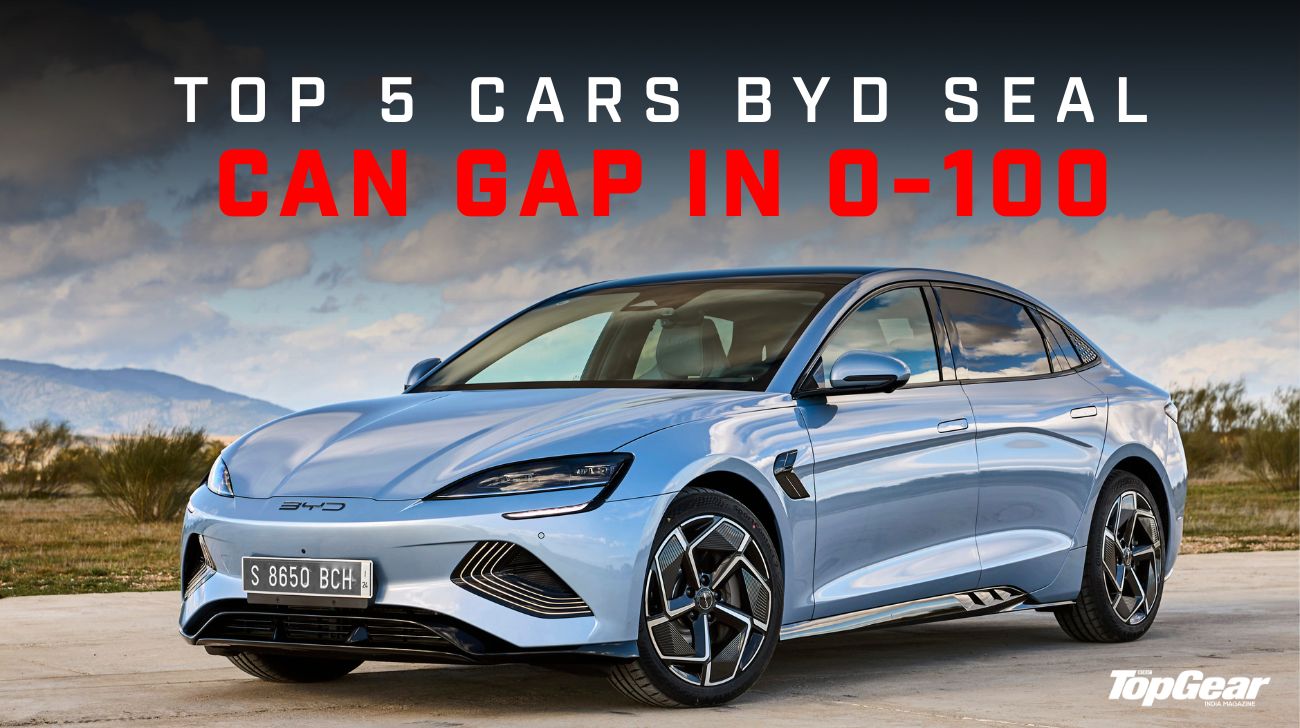 Top 5 cars BYD seal can gap in 0-100kmph