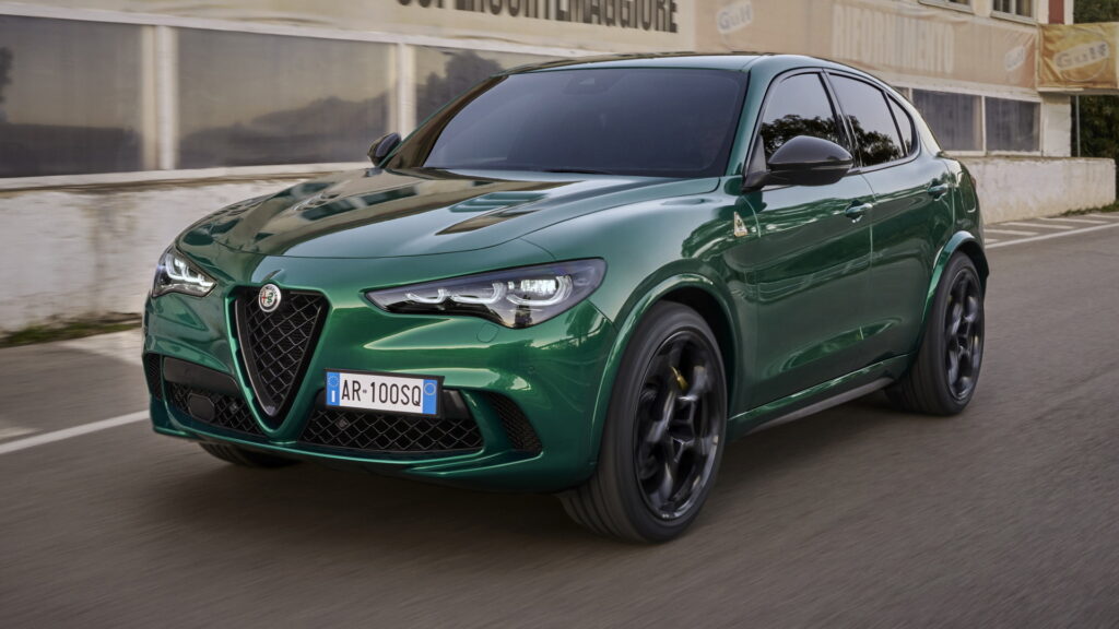 Https Wwwcarscoopscom Wp-content Uploads 2023 04 Alfa-romeo-stelvio-quadrifoglio-100-anniversario-1s-1024x576jpg