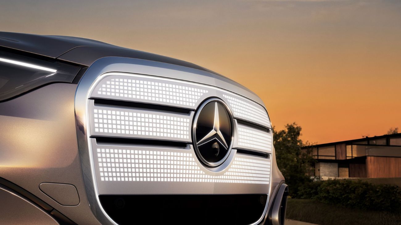 Mercedes-Benz GLC EV Teased with Futuristic 942-LED Grille