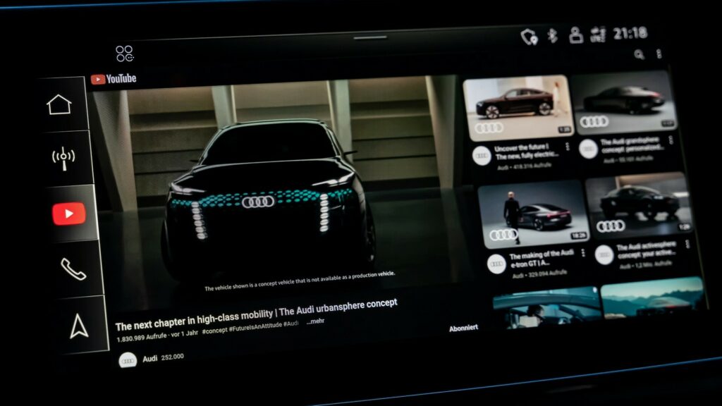 Audi introduces YouTube in cars