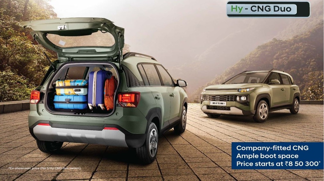 Hyundai Launches Exter Hy-CNG Duo, It's First Dual Cylinder CNG Model
