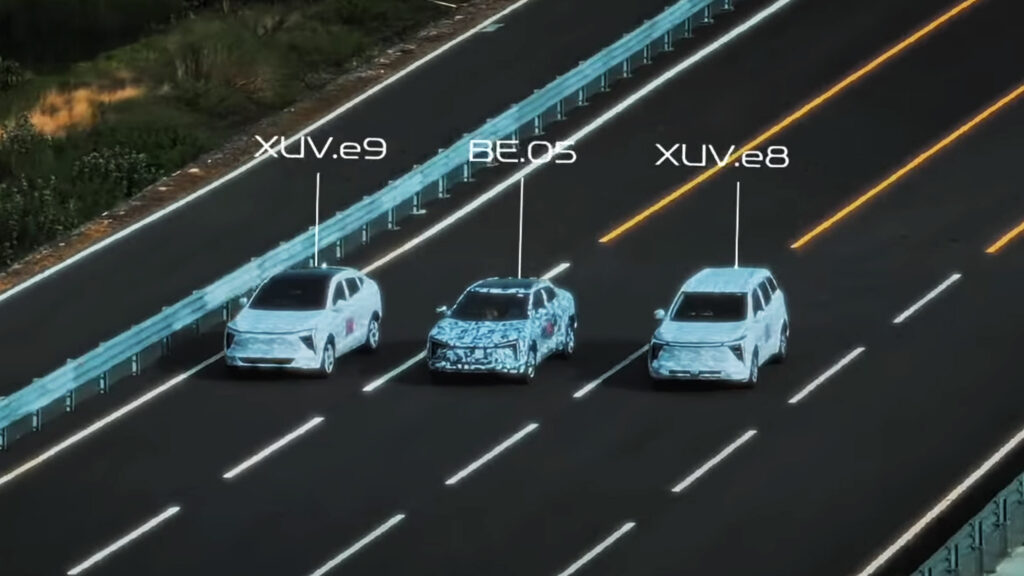 Mahindra teases upcoming Electric SUVs touching 200kmph on test-track 