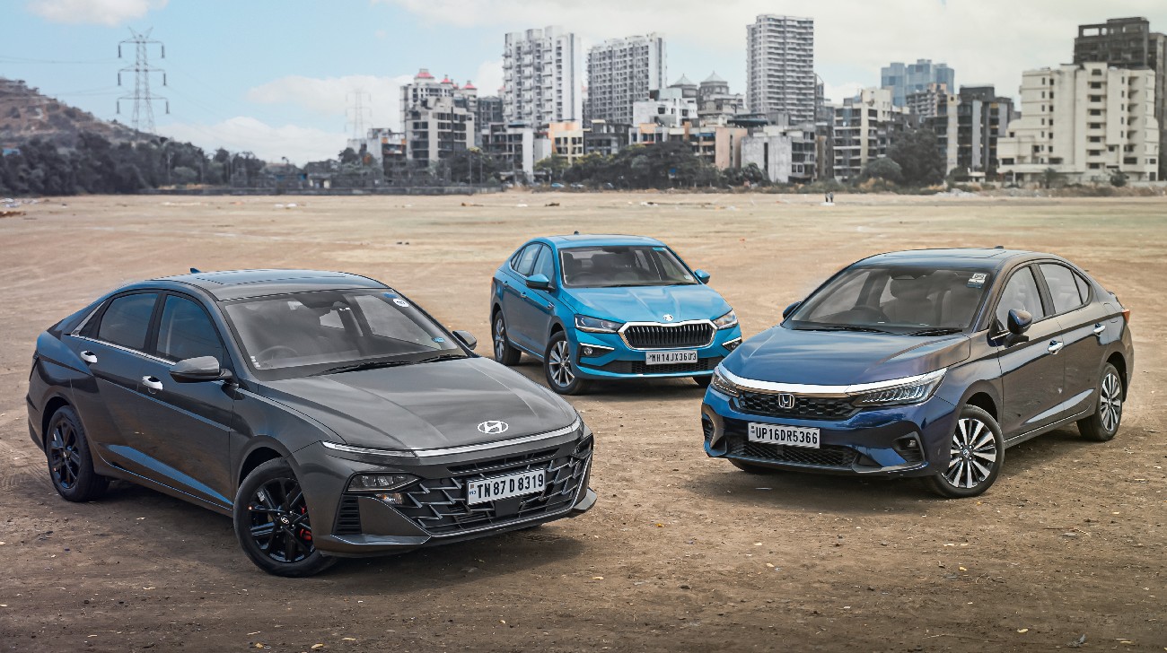 Hyundai Verna Vs. Skoda Slavia Vs. Honda City | New School Vs. Old School Vs. The School | Comparison Test